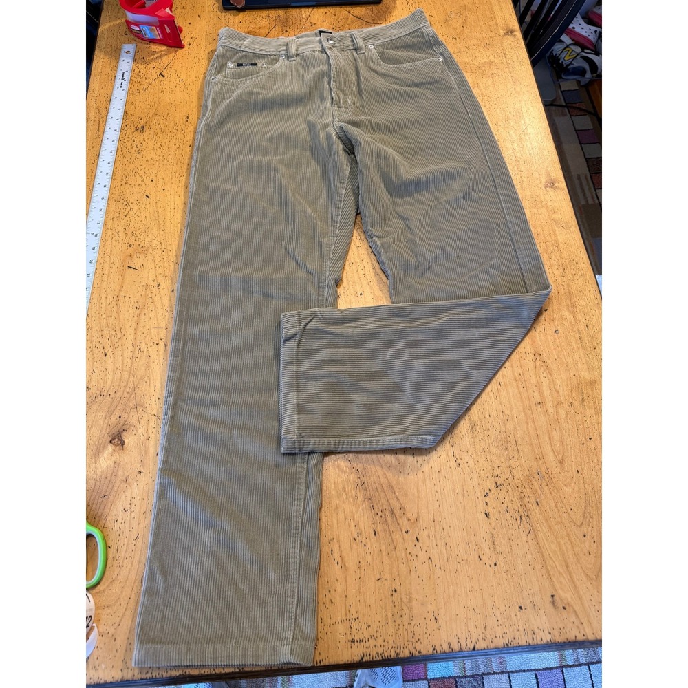 Hugo Boss Arkansas 34x31 Beige Corduroy Straight Leg Mens Pants